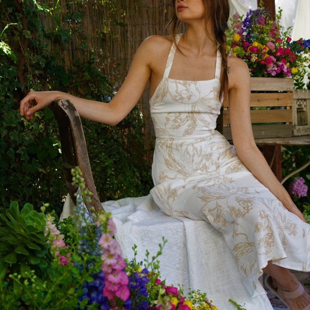 NAME YOUR PRICE!! Third Form Lace Up Bouquet Dress - Picture 7 of 16